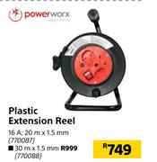 Power Worx Plastic Extension Reel 30m x 1.5mm