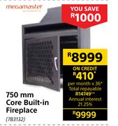 Megamaster 750mm Core Built It Fireplace