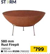 Storm 580mm Rust Firepit