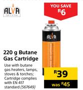 Alva 220g Butane Gas Cartridge