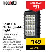 Magneto Solar LED Rechargeable Light