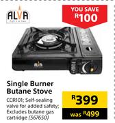 Alva Single Burner Butane Stove