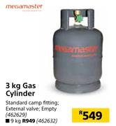 Megamaster 3Kg Gas Cylinder