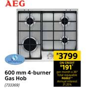 AEG 600mm 4 Burner Gas Hob