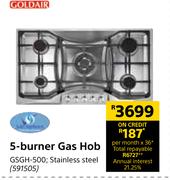 Goldair 5 Burner Gas Hob