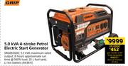 Grip 5.0 KVA 4 Stroke Petrol Electric Start Generator