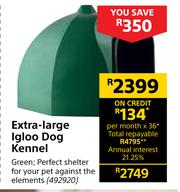 Green igloo dog kennels online