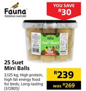 Fauna 25 Suet Mini Balls