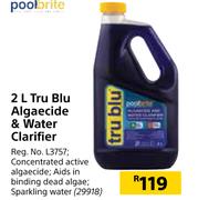 Pool Brite 2L Tru Blu Algaecide & Water Clarifier