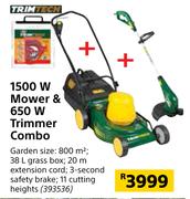 Trimtech 1500W Mower & 650W Trimmer Combo