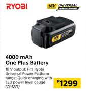 Ryobi 4000 Mah One Plus Battery