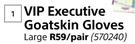 VIP Executive Goatskin Gloves Large-Per Pair