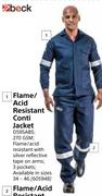 Beck Flame/Acid Resistant Conti Trousers-Each