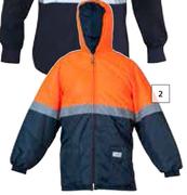 Beck 2 Tone Hi Viz Thermal Jacket (Orange)