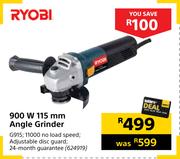 Ryobi 900W 115mm Angle Grinder