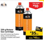 Alva 220g Butane Gas Cartridge-Each