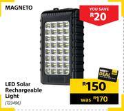 Magneto LED Solar Rechargeable Light