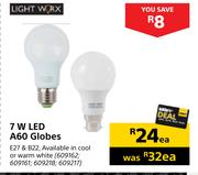 Lightworx 7W LED A60 Globes-Each
