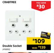 Crabtree Double Socket