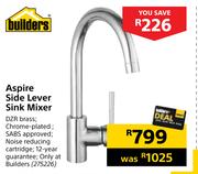 Builders Aspire Side Lever Sink Mixer