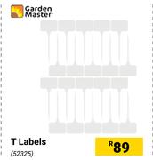 Garden Master T Labels