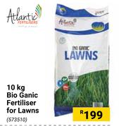 Atlantic Fertilisers Bio Ganic Fertiliser For Lawns-10Kg