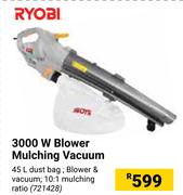 Ryobi 3000W Blower Mulching Vacuum