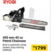 Ryobi 450mm 45cc Petrol Chainsaw
