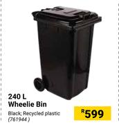 240Ltr Wheelie Bin (Black) 761944