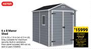 Keter 6 x 8 Manor Shed 726805