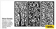 Decor Screen 645737, 645741,645743, 645745-Each