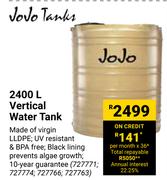 Jojo Tanks 2400Ltr Vertical Water Tank 727771