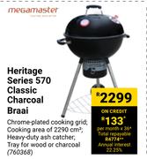 Megamaster Hertage Series 570 Classic Charcoal Braai 760368