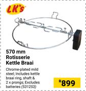 Lk's 570mm Rotisserie Kettle Braai 531253