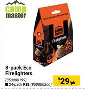 Camp Master 8-Pack Eco Firelighters 850000199-Per Pack