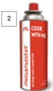 Megamaster Butane Gas Canister 227g