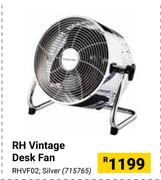 RH Vintage Desk Fan (Silver) RHVF02 715765