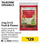 Talborne Organics 3:1:5 Fruit & Flower-2kg