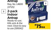 Pro Tek 2 Pack Indoor Antrap-Each