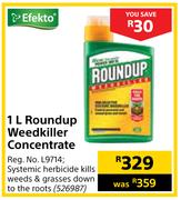 Efecto Roundup Weedkiller Concentrate-1L