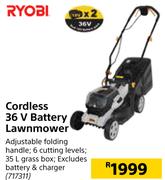 Ryobi Cordless 36V Battery Lawnmower