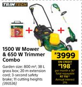 Trimtech 1500W Mower & 650W Trimmer Combo