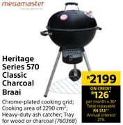 Megamaster Heritage Series 570 Classic Charcoal Braai