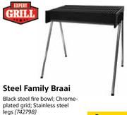 Expert Grill Family Adjustable Steel Braai