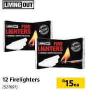 Living Out 12 Fire Lighters-Each