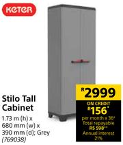 Keter stilo cheap tall cabinet