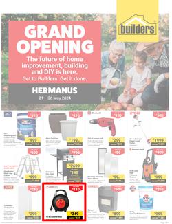 Builders : Grand Opening Hermanus (21 May - 26 May 2024), page 1