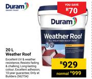 Duram Weather Roof-20Ltr