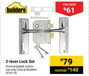 Builders 2-Lever Lock Set