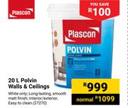 Plascon Polvin Walls & Ceilings-20Ltr